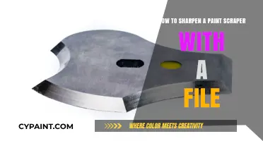 Sharpening Paint Scrapers: Using Files for Precision