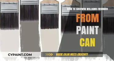 Sherwin-Williams Paint Reorder Guide: Using Your Paint Can Details
