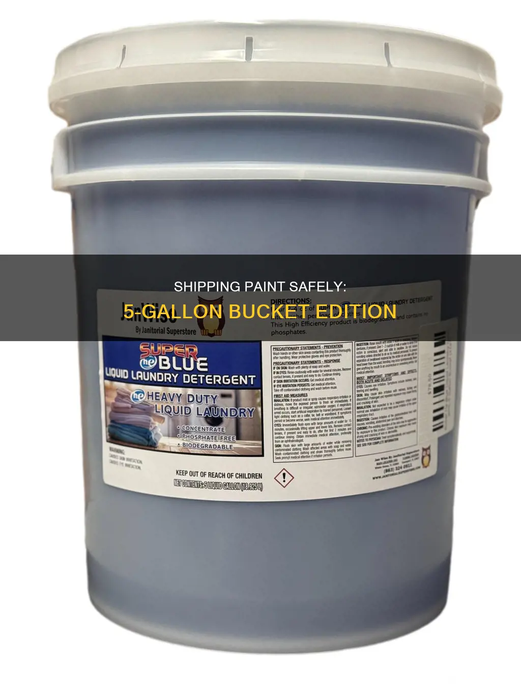 how to ship a 5 gallon bucket of paint