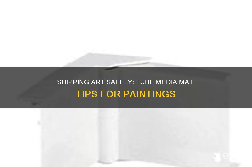 how to ship paintings in tube media mail
