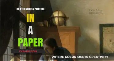 Mastering the Art of Sighting a Painting on Paper