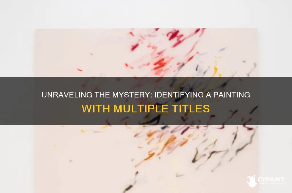 how to sight a painting with multiple names