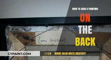 Mastering the Art: How to Sign a Painting on the Back