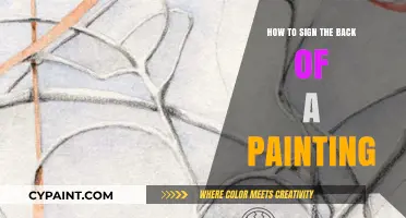 Mastering the Art of Signing Your Painting's Backside: A Guide