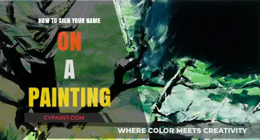 Mastering the Art of Signing Your Name on a Painting
