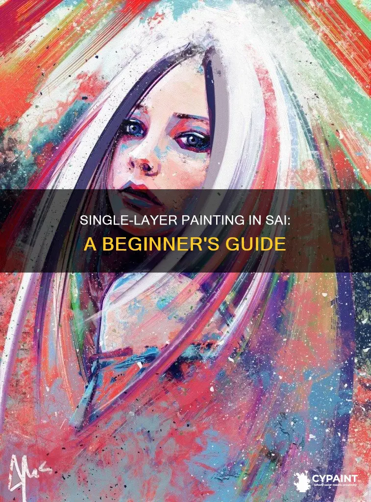 how to single layer paint in paint tool sai
