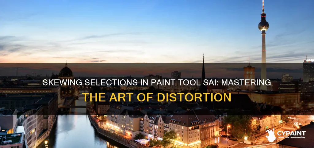 how to skew a selection in paint tool sai