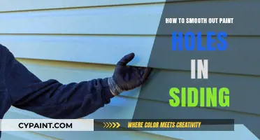Fixing Paint Holes: A Guide to Smooth Siding Repairs