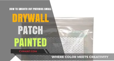 Quickly Smooth Out Small Drywall Patches Like a Pro