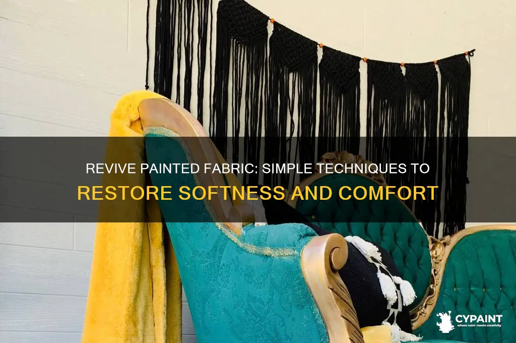 how to soften fabric that has been painted