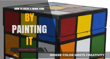 Solving a Rubik's Cube: Paint it!