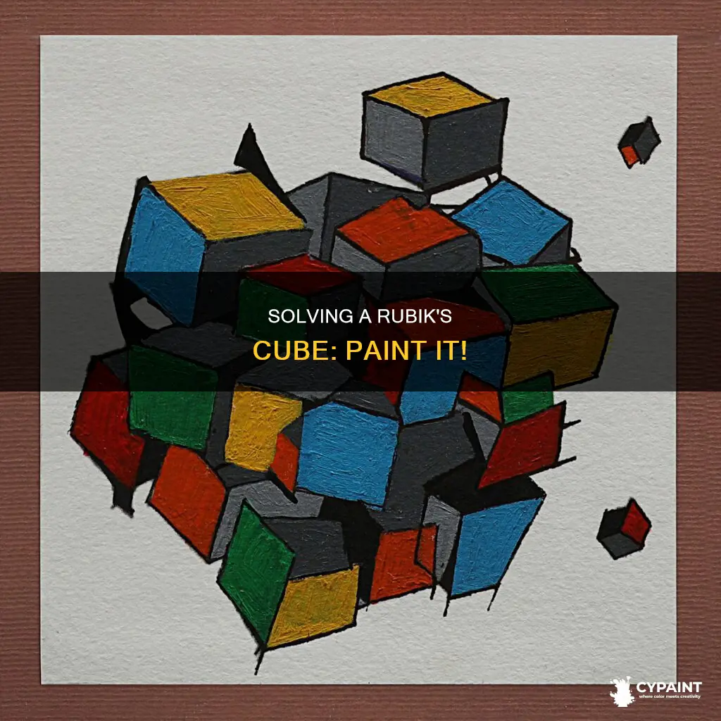 how to solve a rubix cube by painting it