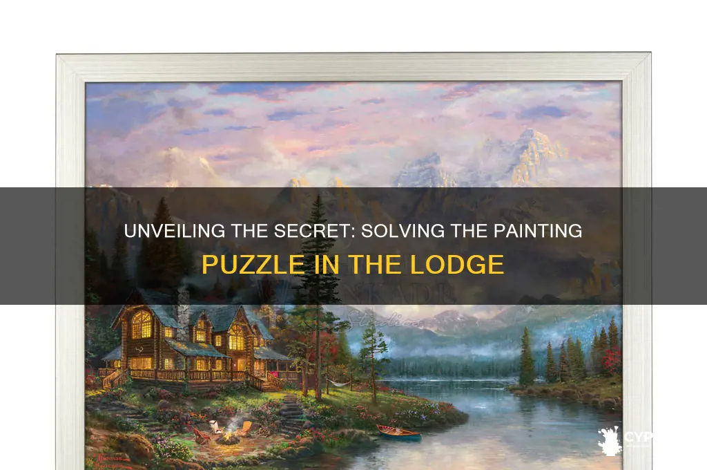 how to solve the puzzle behind the painting in lodge