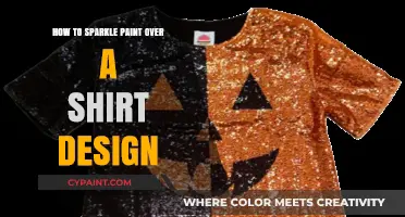 Add Shimmer to Your Style: Sparkle Paint Over Shirt Designs