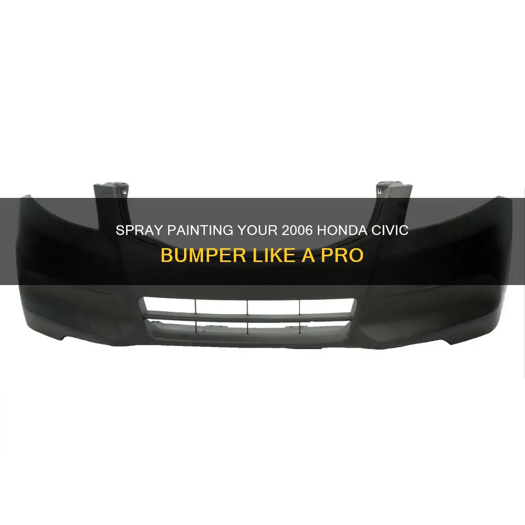 how to spary paint on honda civic 2006 bumper