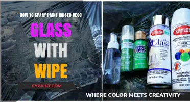 Spray Painting Raised Deco Glass: The Wipe Technique