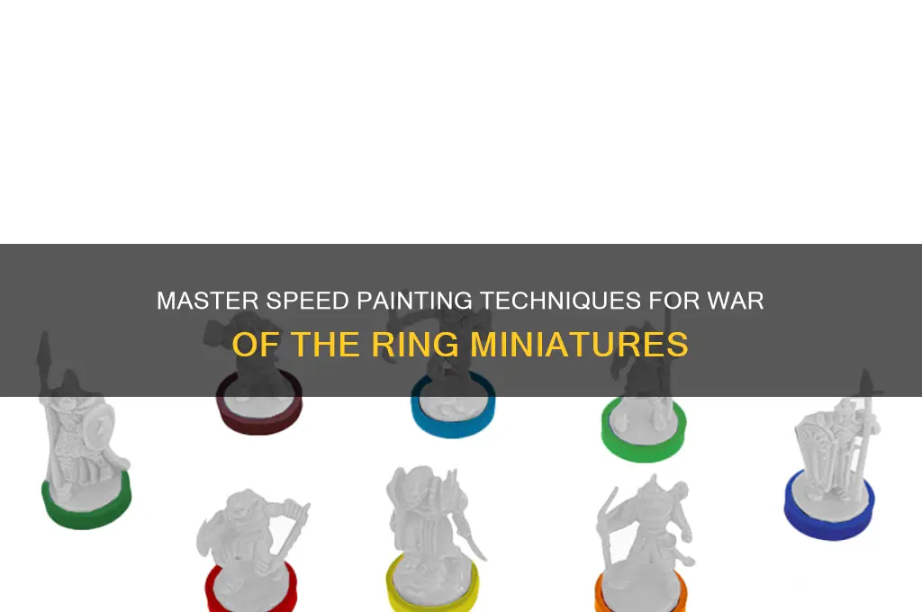 how to speed paint war of the ring