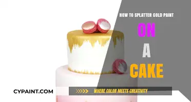 Gilded Splatters: Mastering the Art of Gold Paint on Cakes