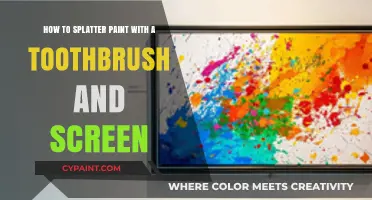 Creating Splatter Paint Art: Toothbrush and Screen Techniques