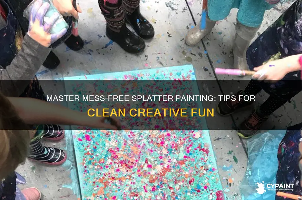 how to splatter paint without making a mess