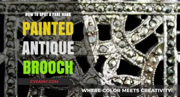 Spotting Fake Hand-Painted Antique Brooches