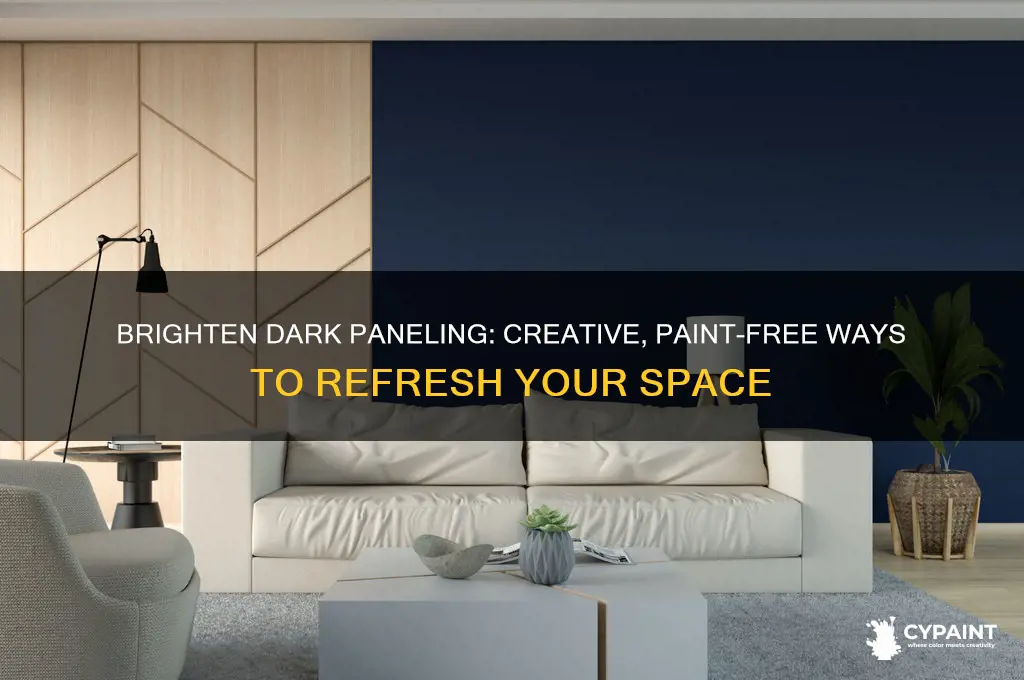 how to spruce up dark paneling without painting