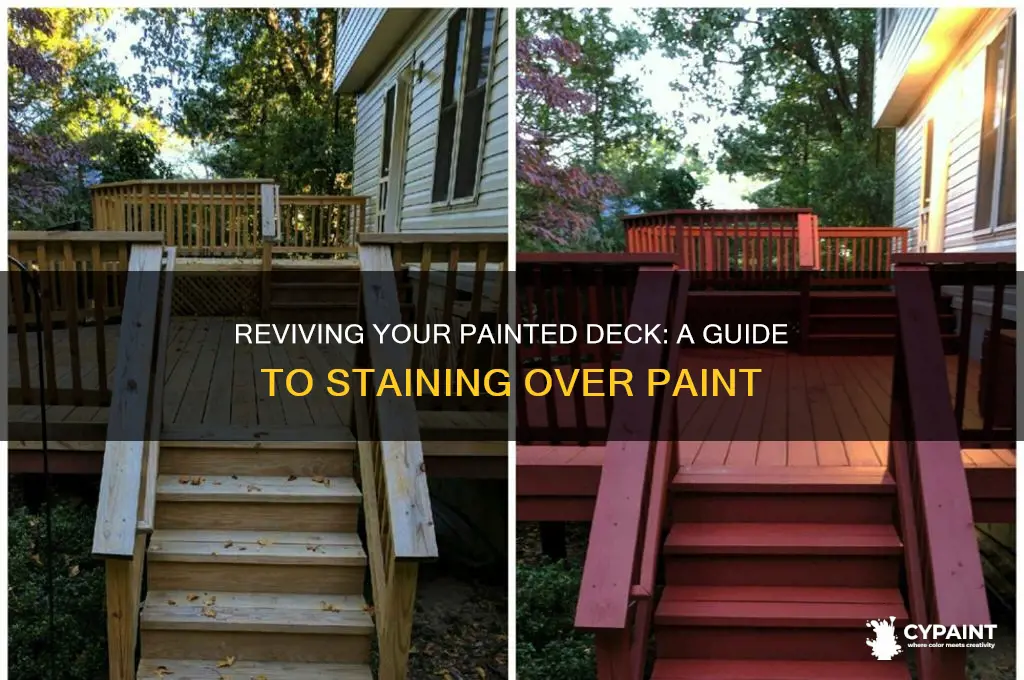 how to stain a deck after it has been painted