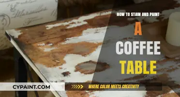 Transform Your Coffee Table: Staining and Painting Techniques for a Fresh Look