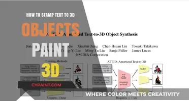 Stamping Text on 3D Objects: A Guide to Paint 3D