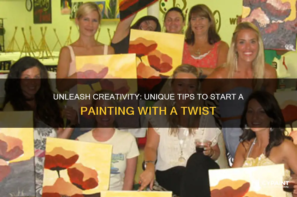 how to start a painting with a twist