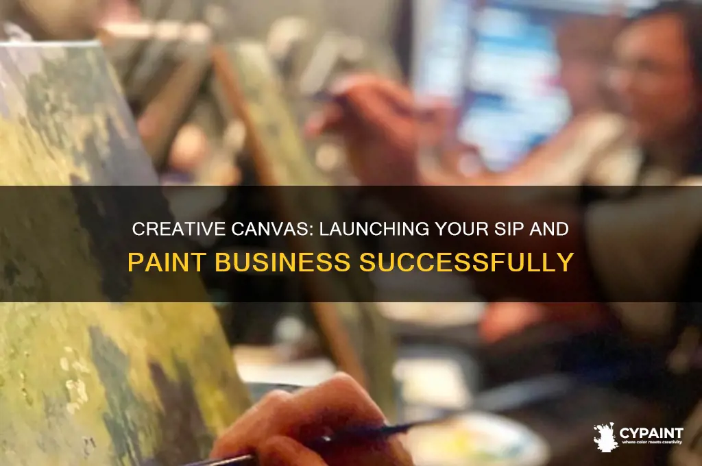 how to start a sip and paint business