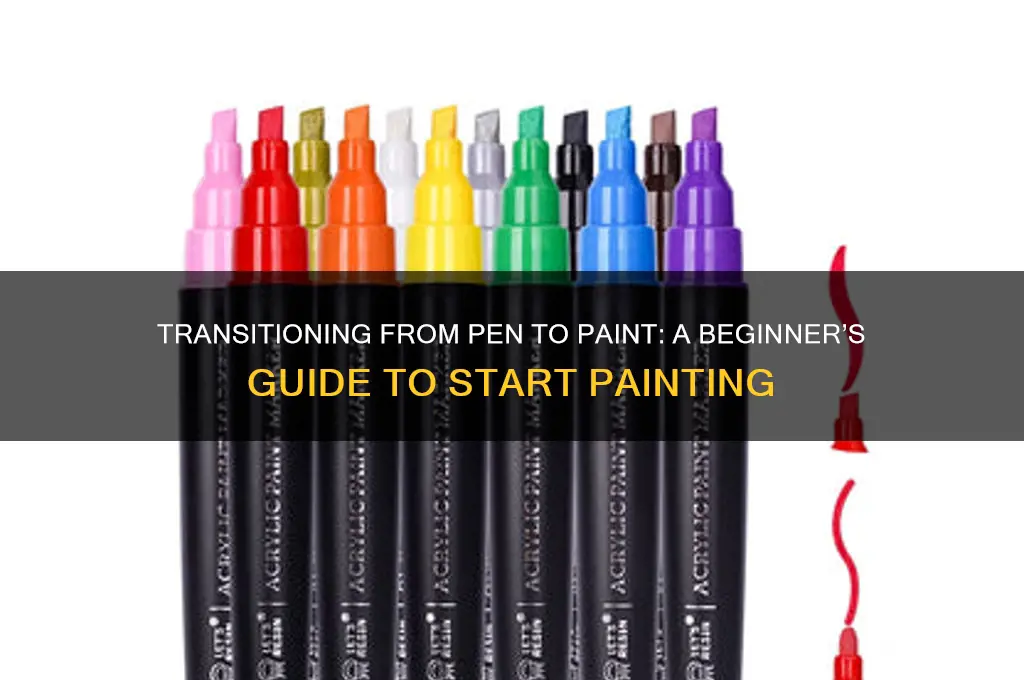 how to start painting after drawing with pens