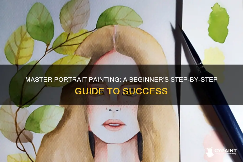 how to start portrait painting step by step