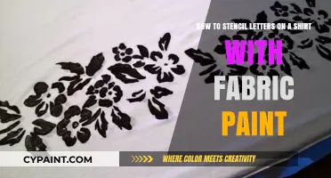 Stencil Letters on Shirts: Easy Fabric Paint DIY Guide