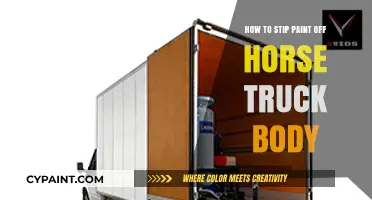 Effective Methods to Strip Paint Off Your Horse Truck Body