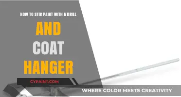 DIY Paint Mixing: Stir with a Drill and Coat Hanger Hack