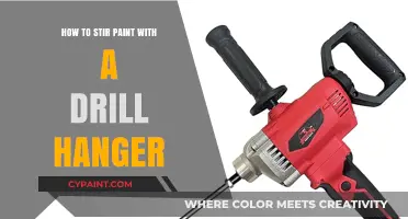Effortless Paint Mixing: Stir with a Drill Hanger Like a Pro