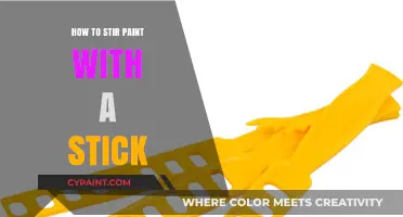 Mastering the Art of Stirring Paint with a Stick: A Simple Guide