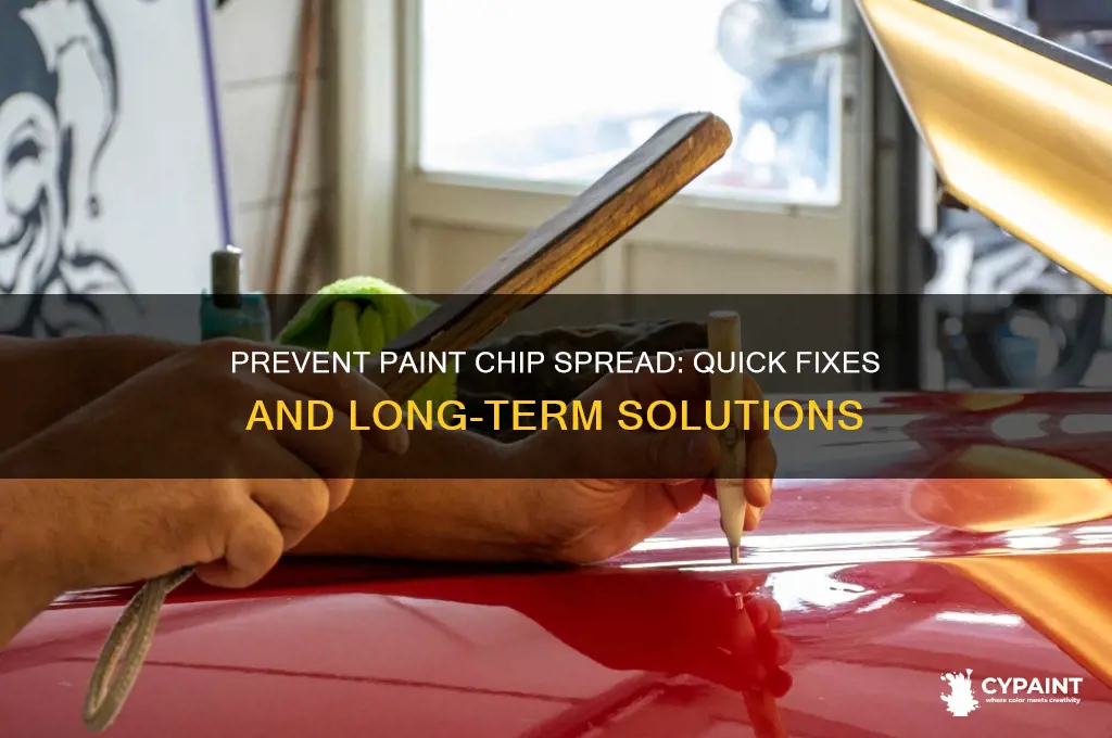 how to stop a paint chip from spreading