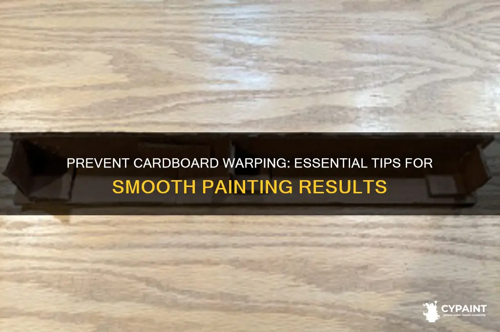 how to stop cardboard from warping when painting