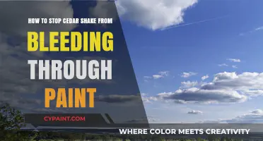Preventing Cedar Shake Paint Bleed-Through
