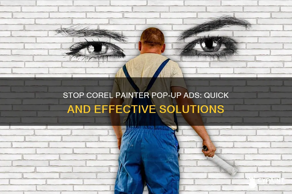how to stop corel painter pop up ads