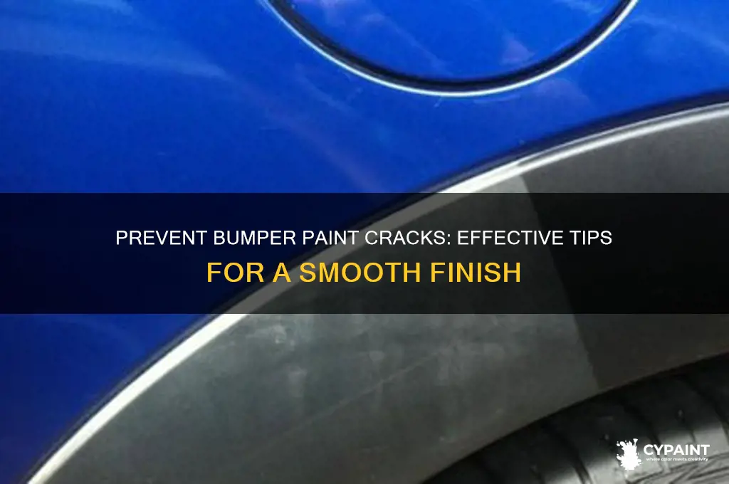 how to stop cracked in paint on bumper