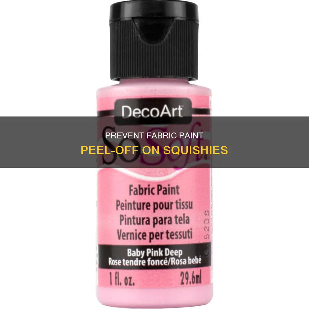 how to stop fabric paint from peeling on squishies