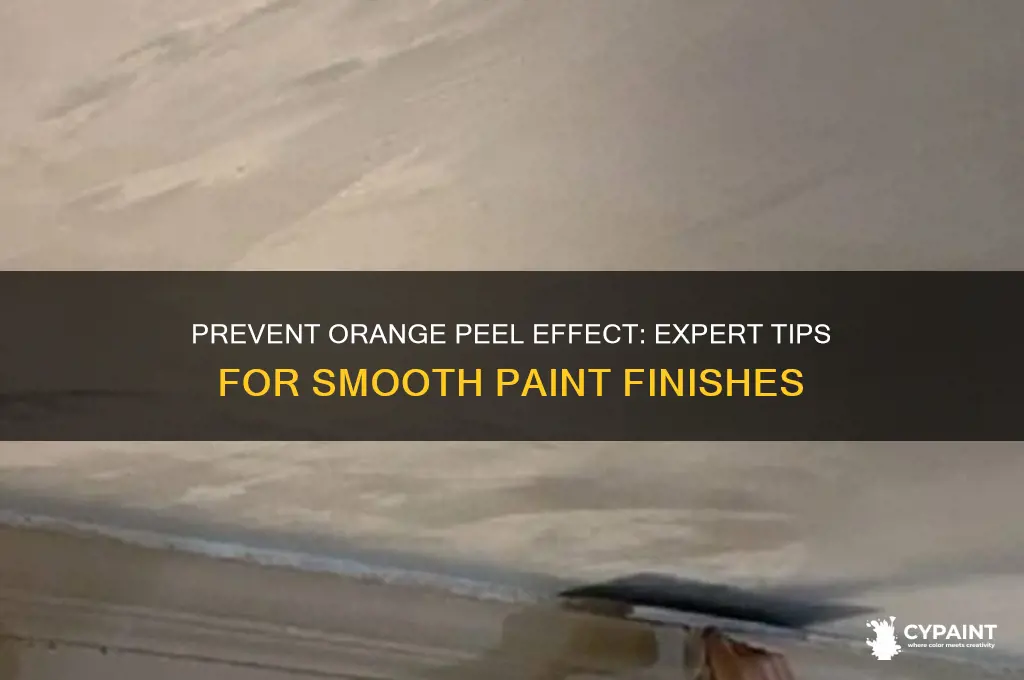 how to stop orange peel effect when painting