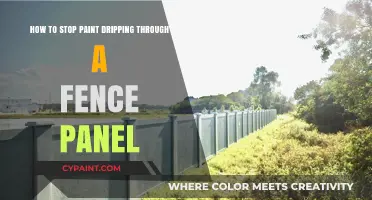 Prevent Paint Dripping Through Fence Panels: Quick Tips