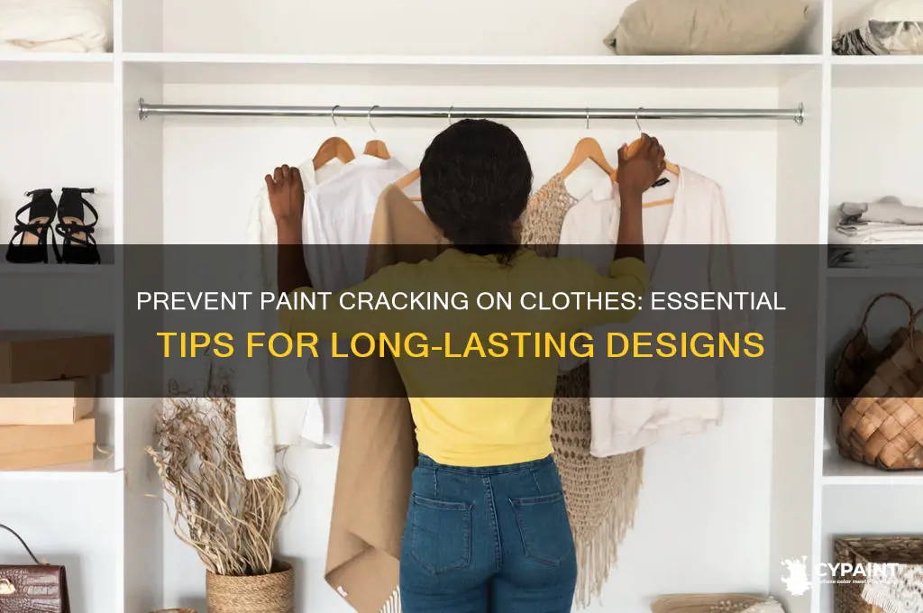 how to stop paint from cracking on clothes