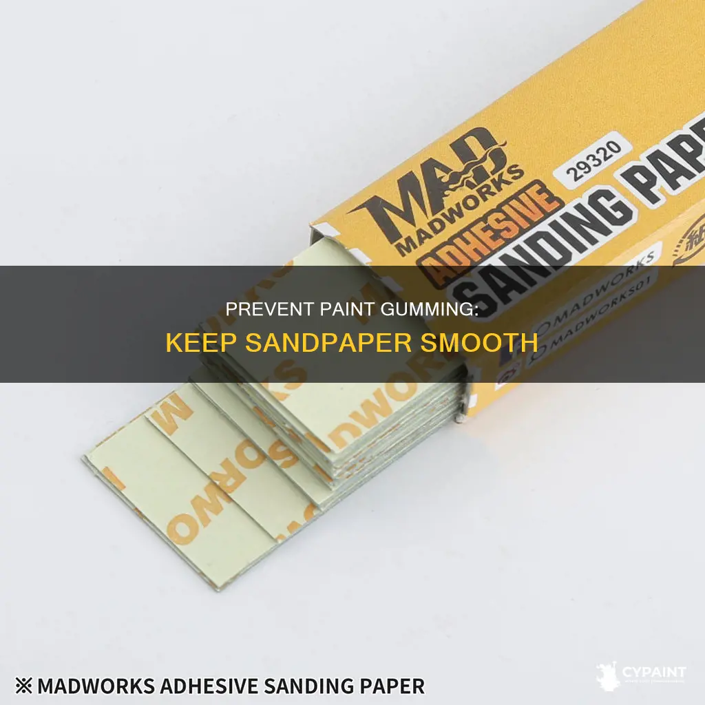 how to stop paint from gumming up sand paperr