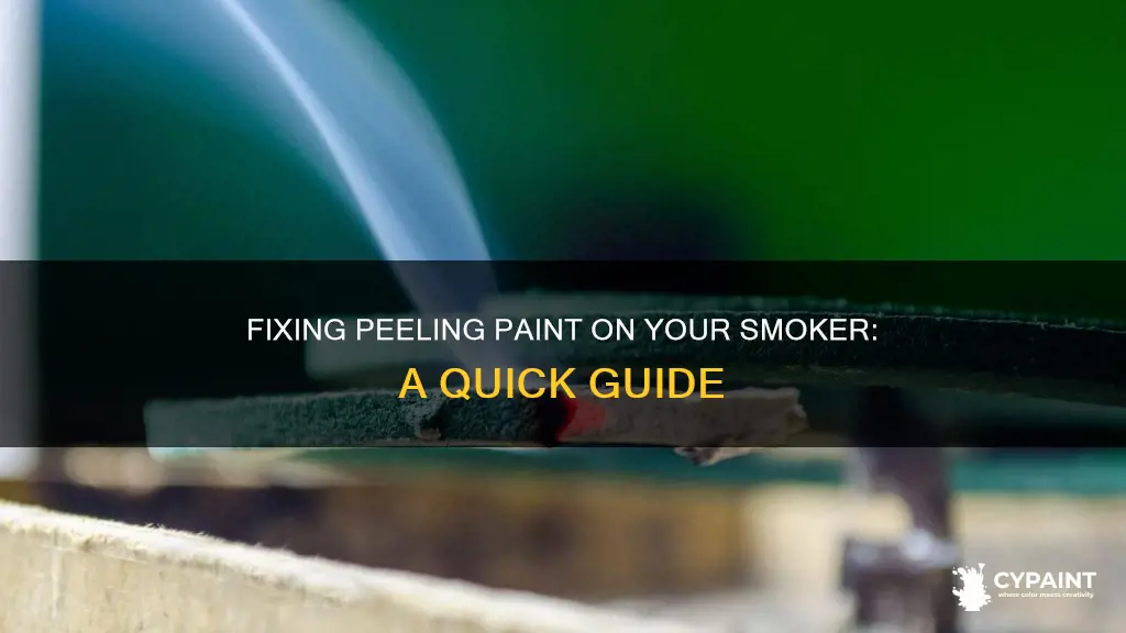 how to stop paint from peeling off a smoker