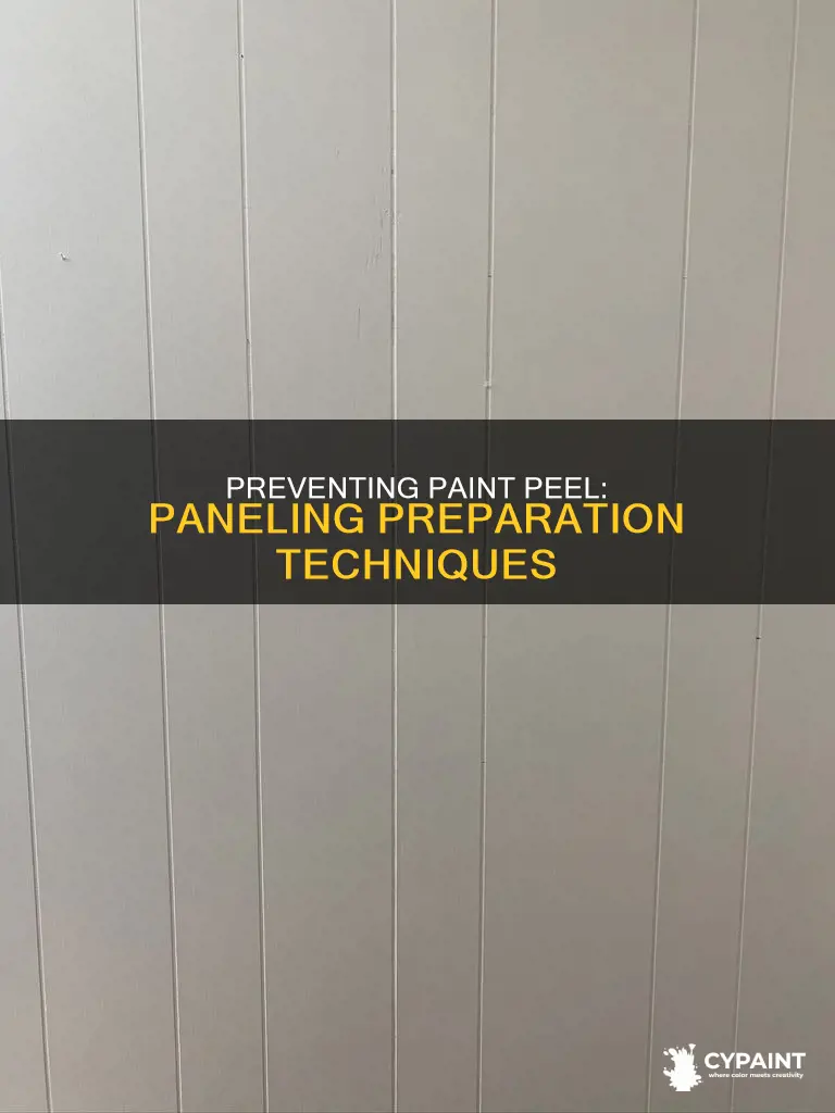 how to stop paint from peeling off of paneling